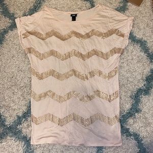 H&M sequin shirt